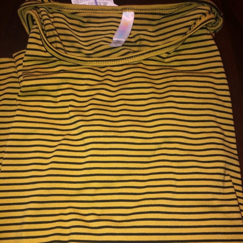 Lularoe lynnae yellow and black